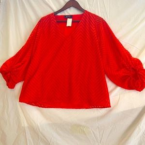 Tomato textured bubble sleeve